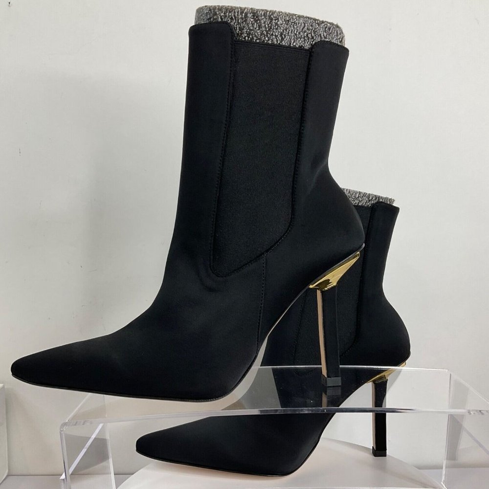 Good American Shoes Booties Womens Sz 9 Kickstand Neoprene Black 001 $319 Nwb - Picture 12 of 12